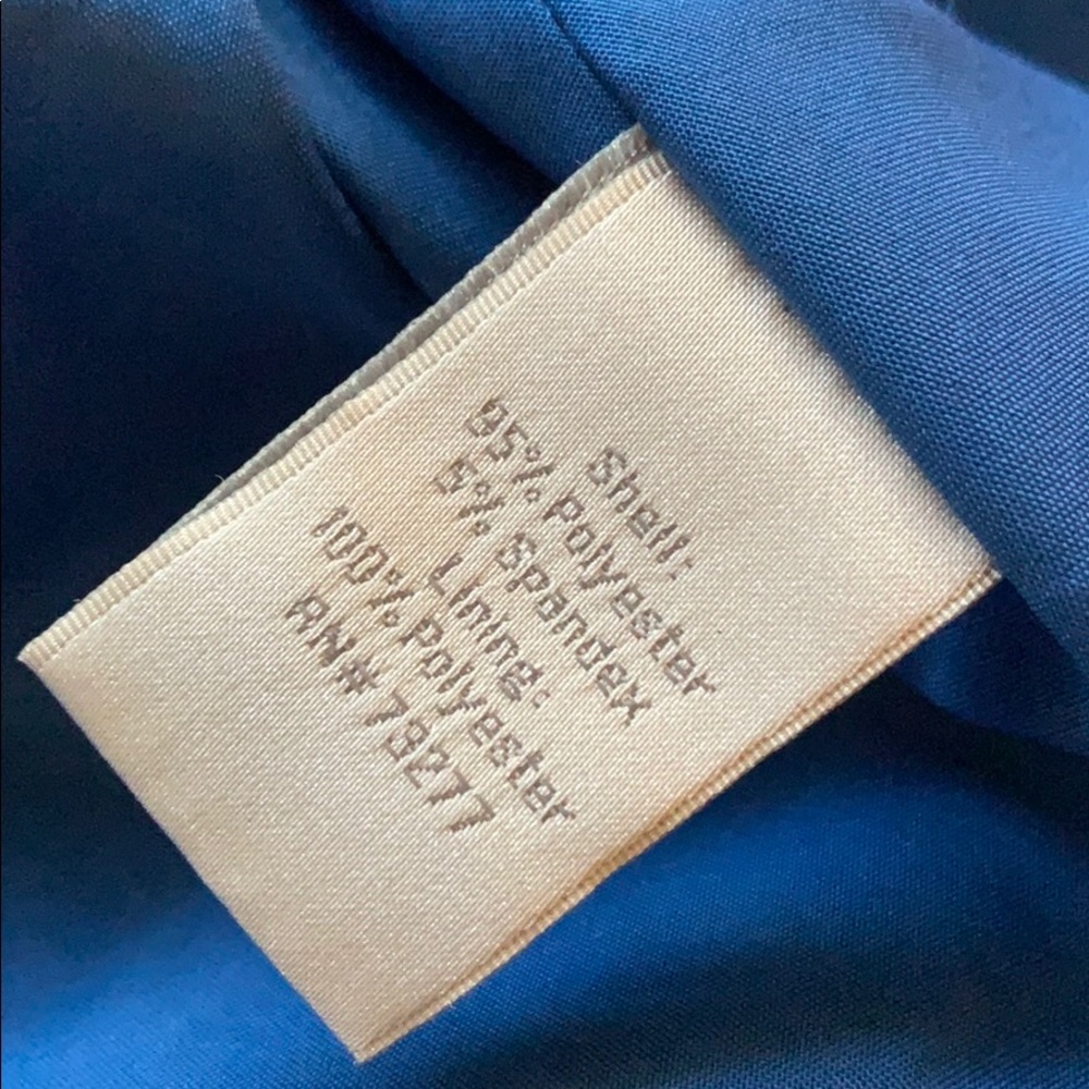 Royal Blue Ruffle Cocktail Dress - Picture 4 of 4
